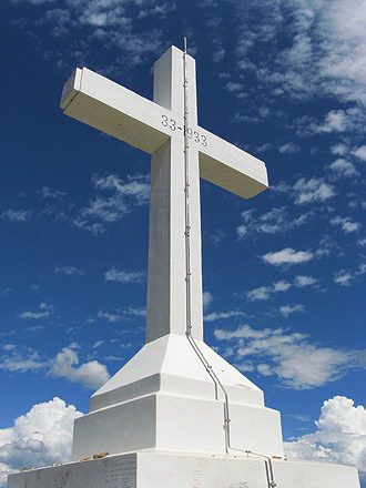 
Cross on Krizevac (hill above Medjugorje).
