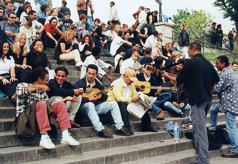 
Musicians near Sacre Coeur.
