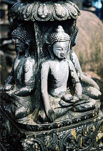 
Buddha statue in Swayambunath.
