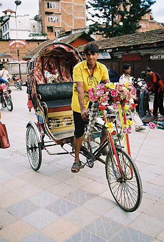 
Fancy rickshaw.
