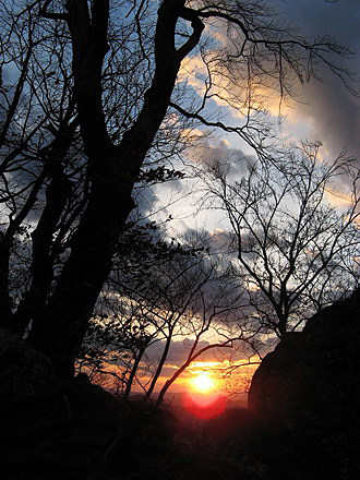 
Sunset in Sulov Rocks.
