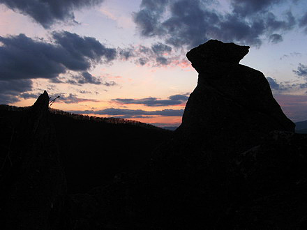 
Sunset in Sulov Rocks.
