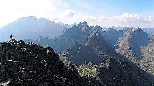 
View from Slavkovsky Peak.
