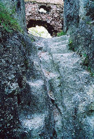 
Hricov, stone stairs.
