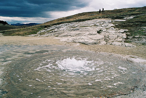 
Geyser near Baldovce.
