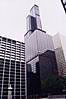 Chicago, Sears Tower. Najvyssia budova sveta do roku 1996 (442 m).
Sears Tower, Chicago. World's tallest building until 1996 (1450 ft.).